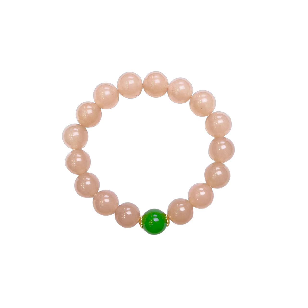 胭粉玉珠手串 C02-20
