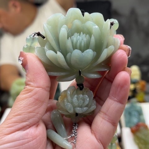岫玉未镶嵌挂件挂件