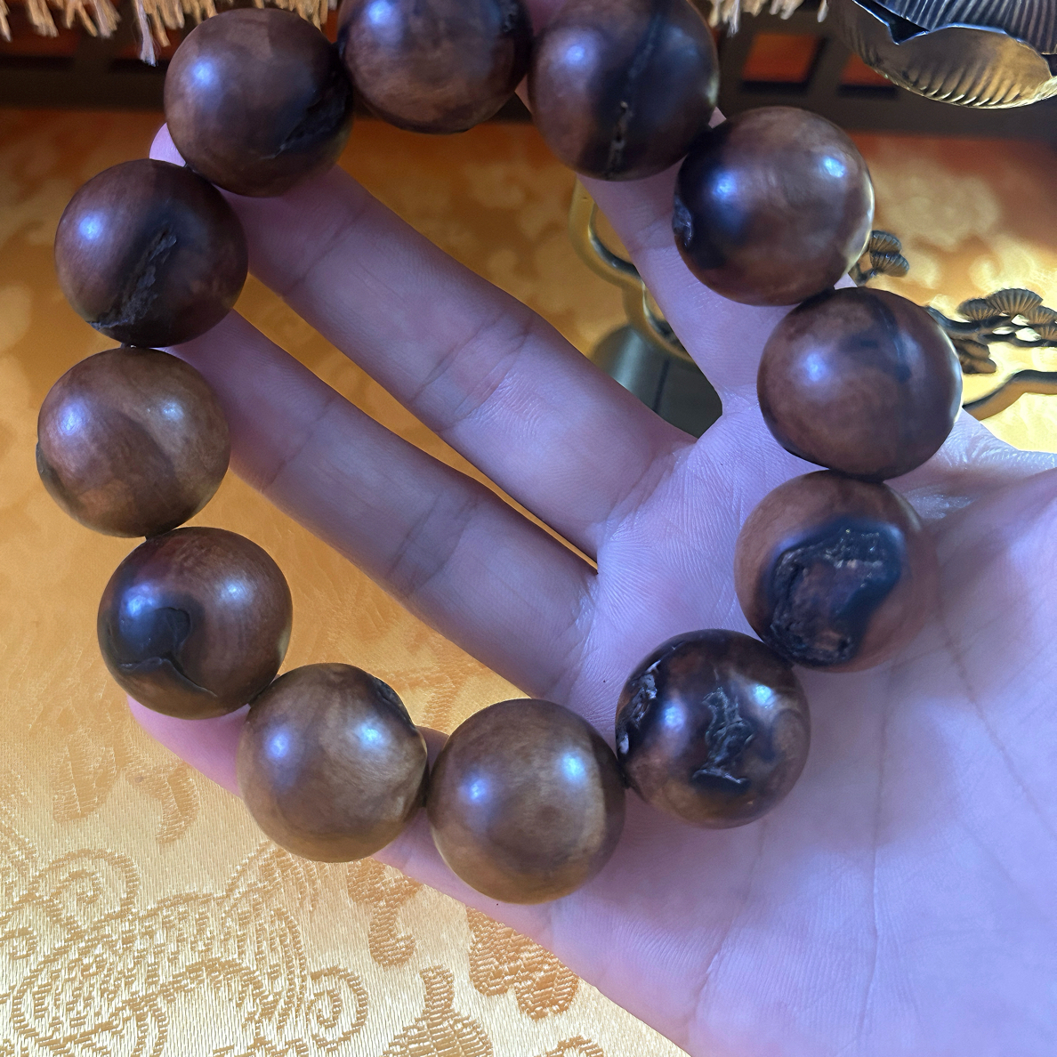 道家饰品雷击木枣木手串串珠15mm/15颗 18mm/13颗  20mm/12颗