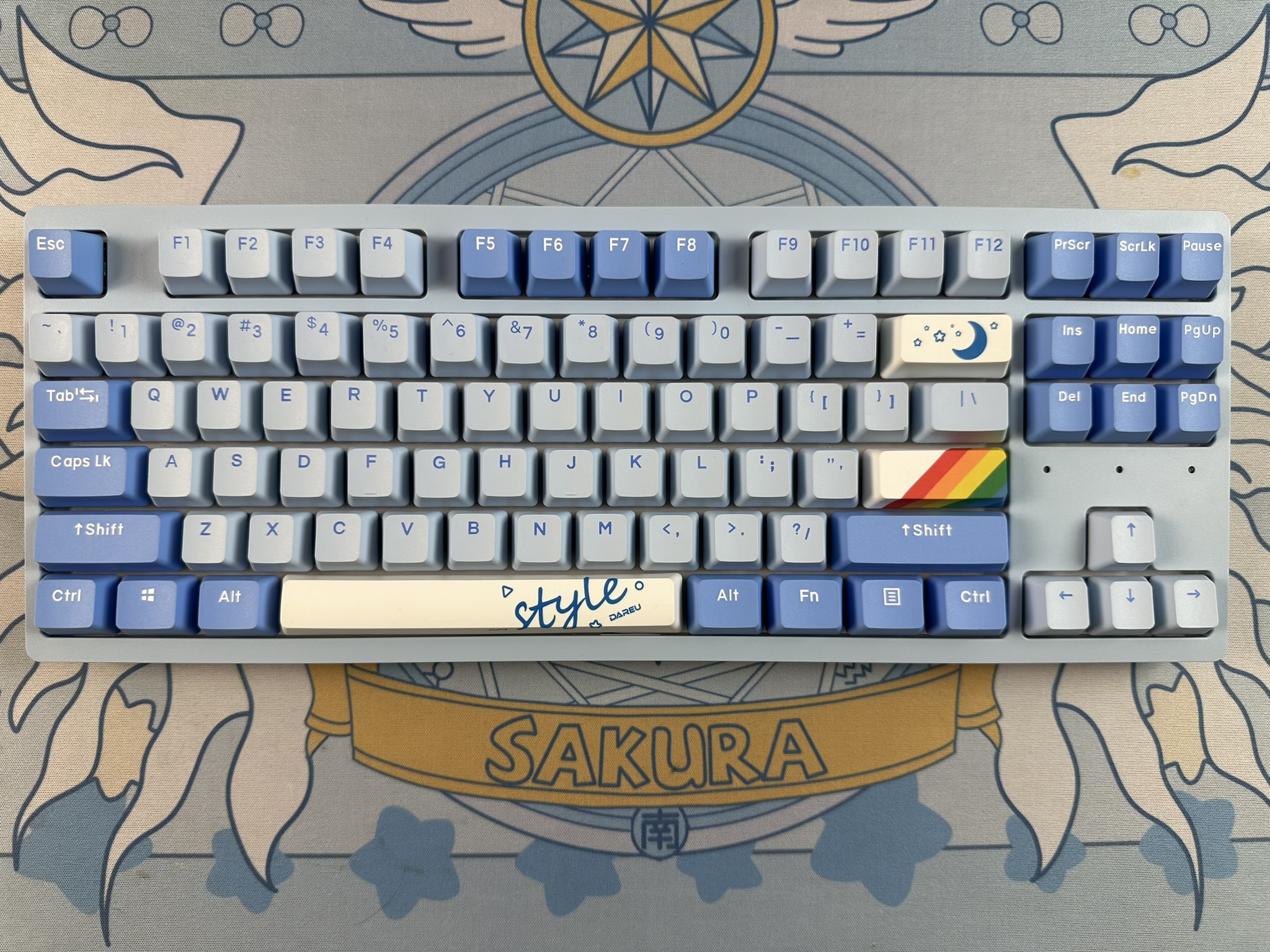 9新 达尔优 A87单模机械键盘磁吸上盖热插拔PBT电竞游戏办公单光