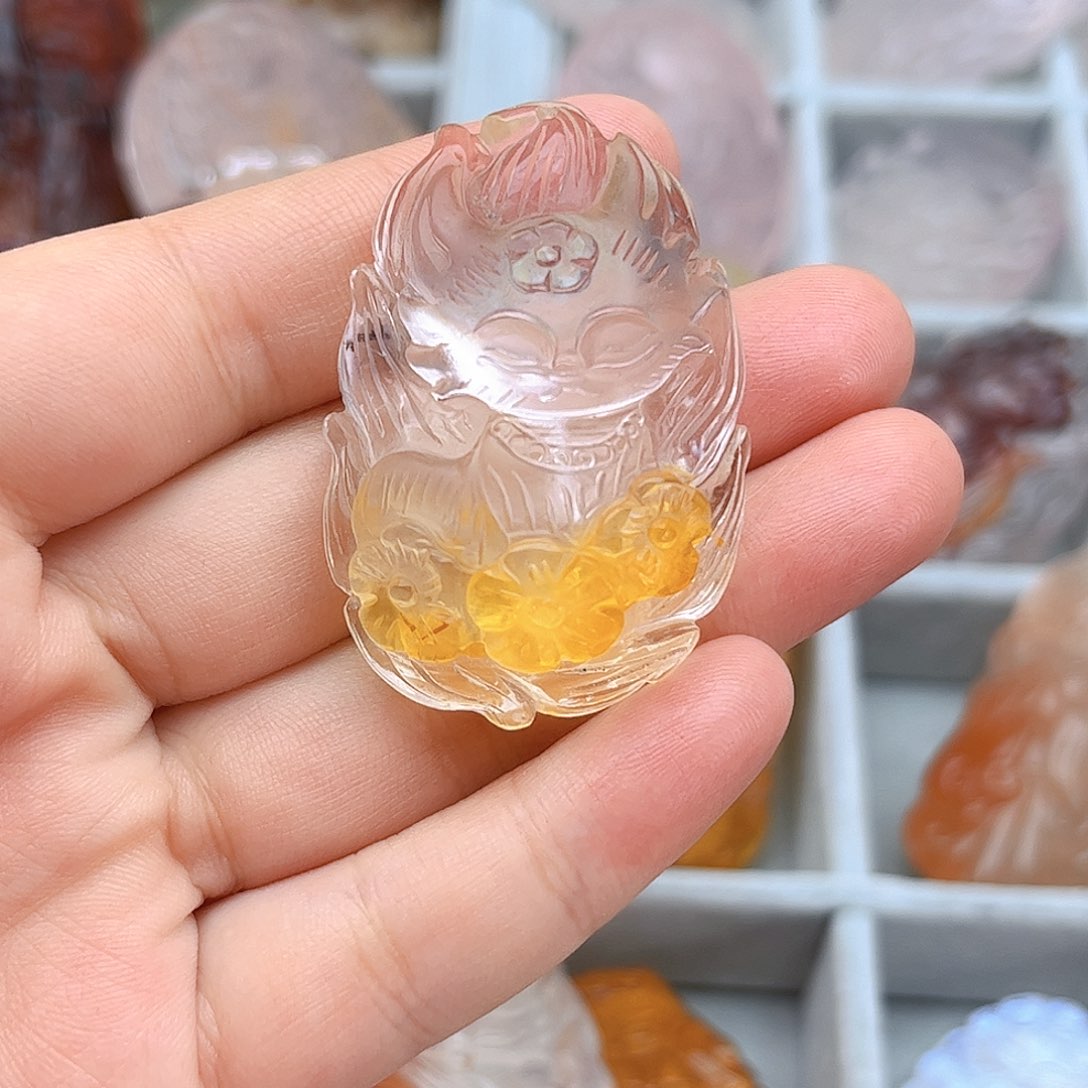 水晶吊坠(不含链)未镶嵌