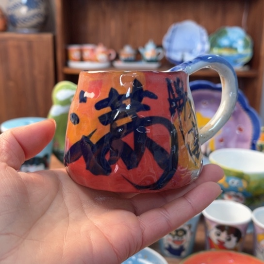 盒子景德镇釉下手绘陶瓷 