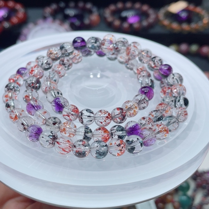 水晶手链未镶嵌超七手链