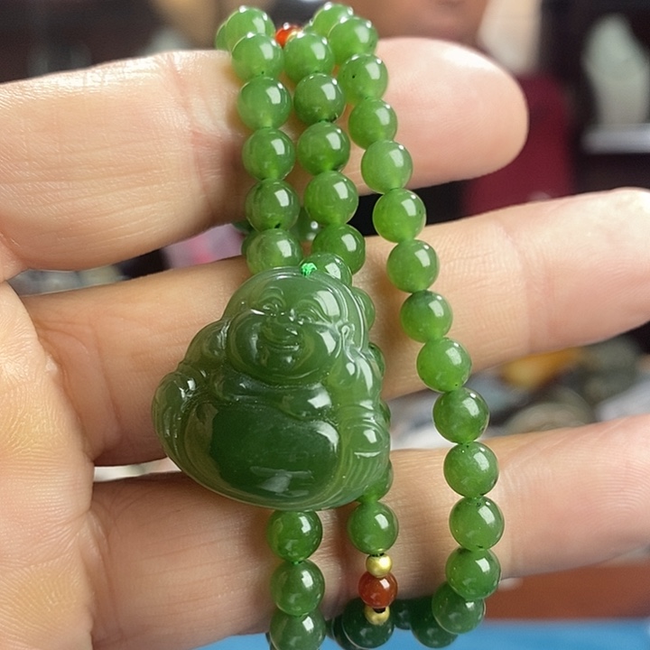 和田玉未镶嵌项链