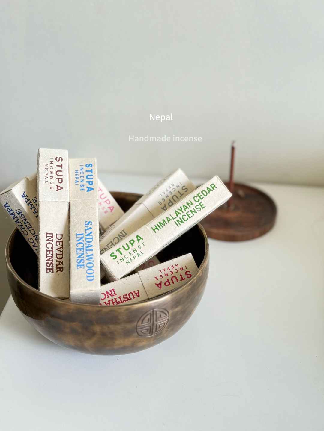 Nepal stupa 手工天然线香冥想净化