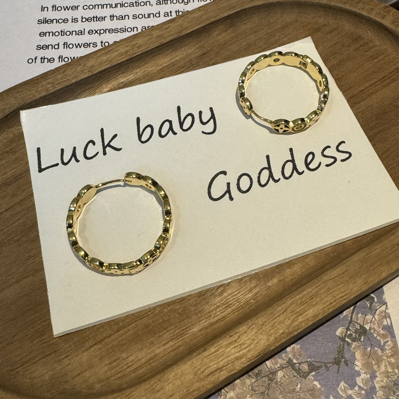 铜合金耳饰 【雍容华贵】圆圈米.米耳饰