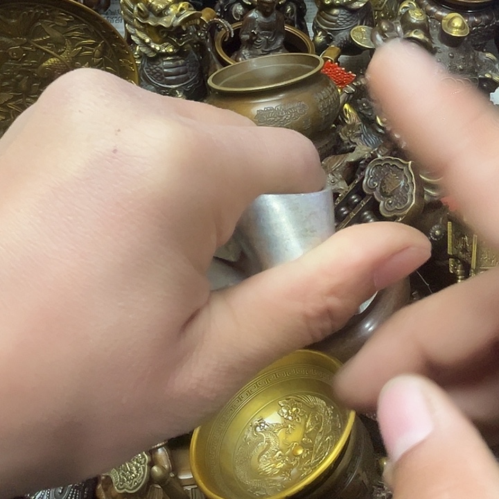 顺顺利利，铜铜器摆件