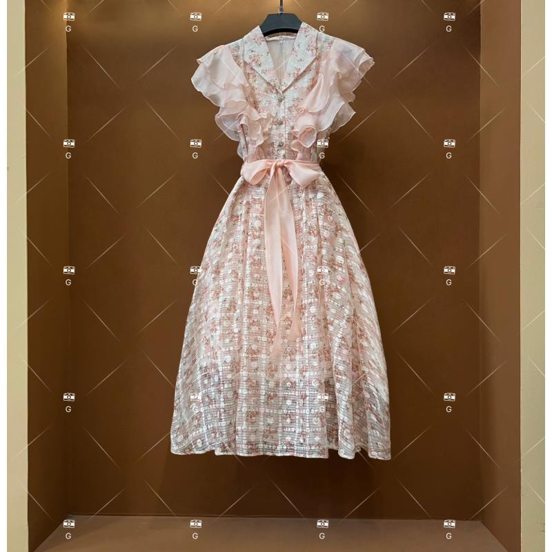 【G】春夏丨设计师轻奢法式印花女士连衣裙 GS-55070