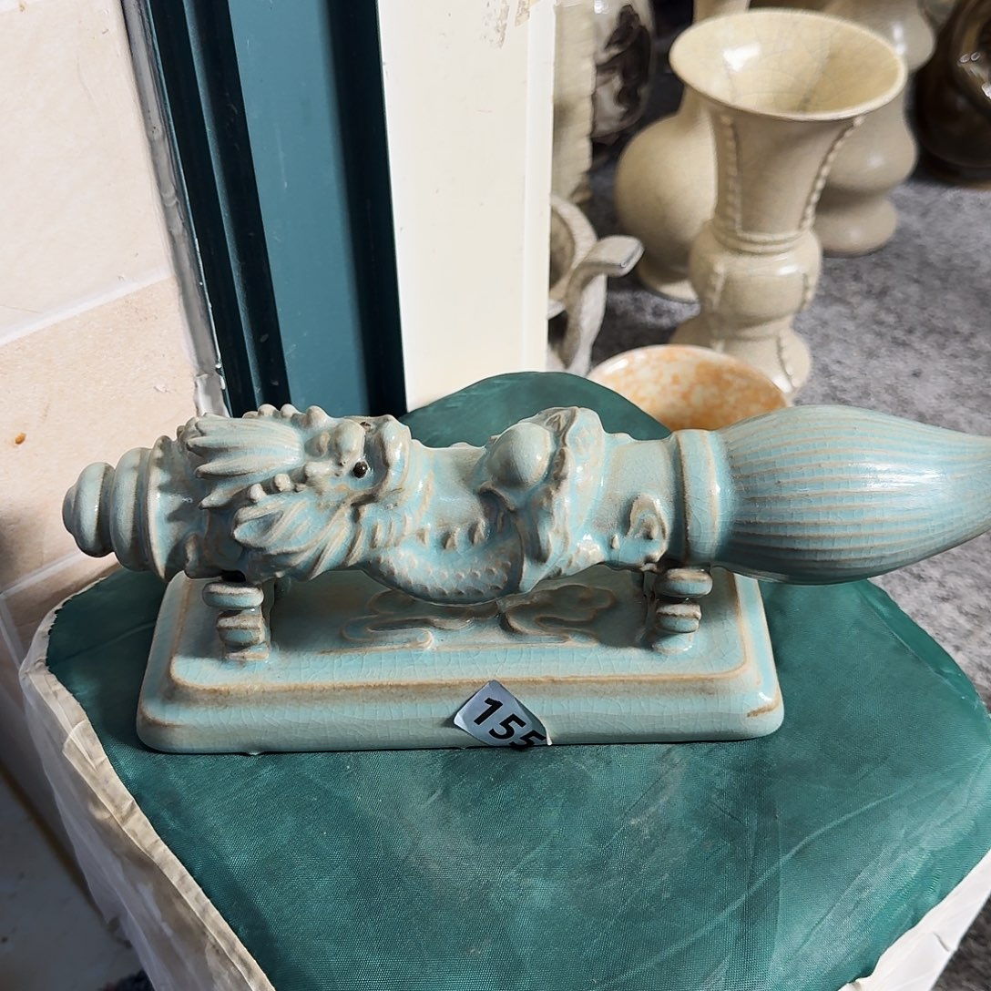 岁***，陶摆件哈哈哈哈全品毛笔