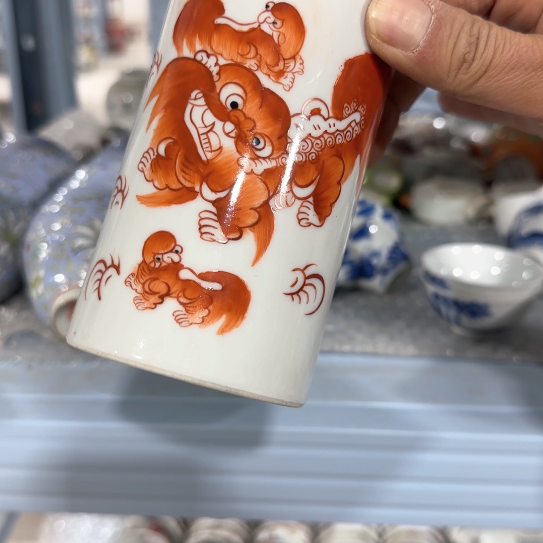 瓷片摆件手绘瓷器全部处理