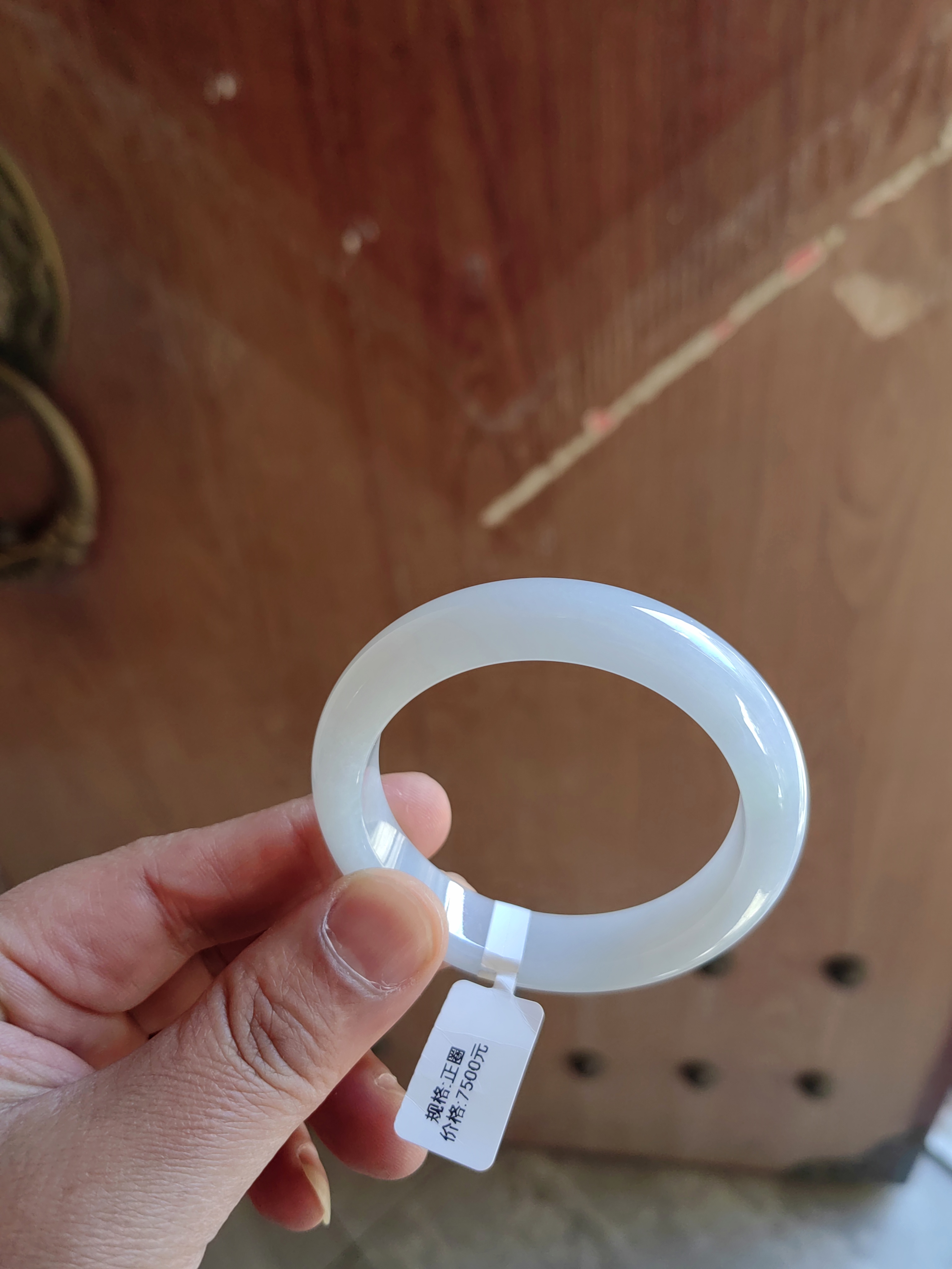 天然缅甸翡翠手镯55圈口