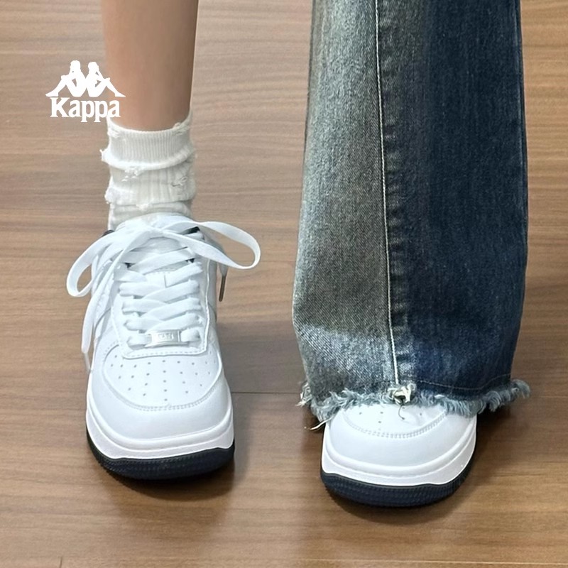 Kappa男女休闲板鞋2025秋冬新款时尚潮鞋百搭休闲运动小白鞋06CJ