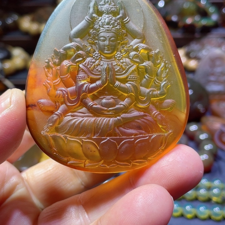 琥珀手链未镶嵌天然