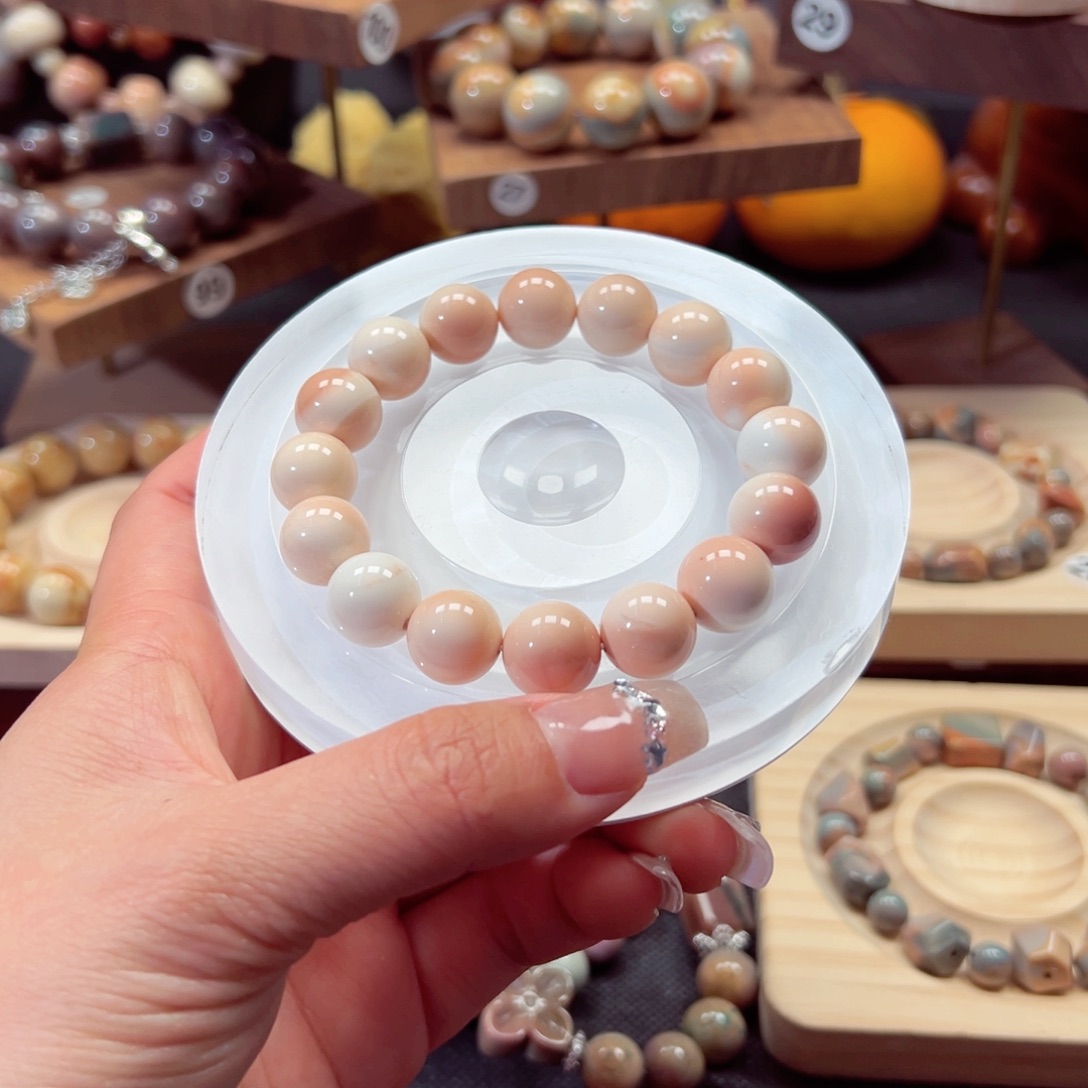 石英质玉手链未镶嵌一***心57