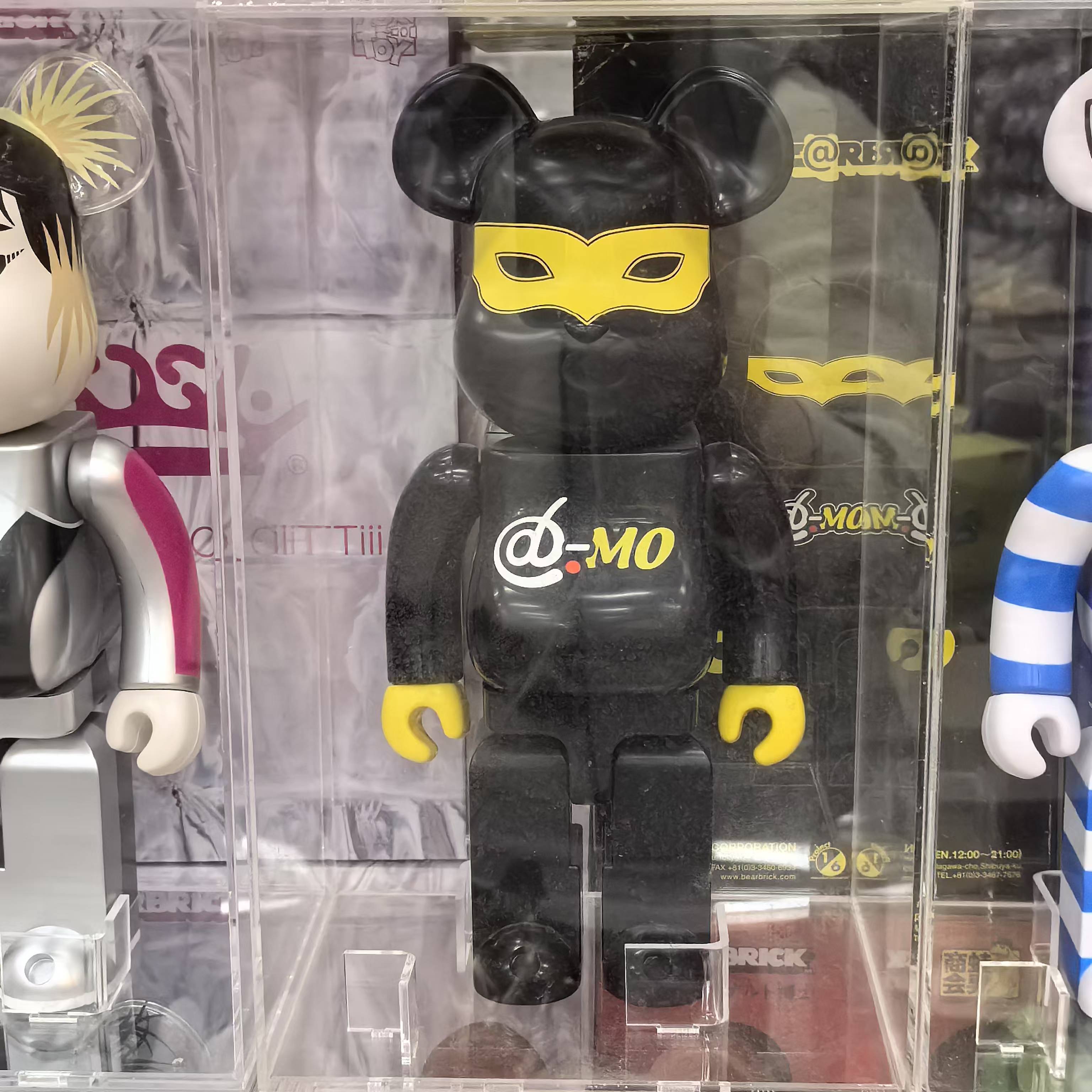 【小白】bearbrick 积木熊 @-mo 黑色 400%