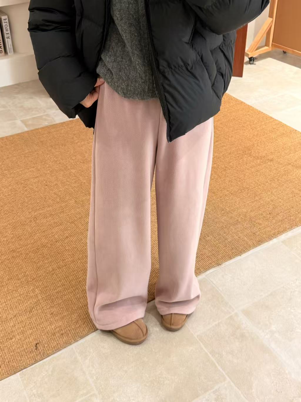 【舒适区域】HANI冬季新款 超舒服！软糯直筒阔腿长裤 k188