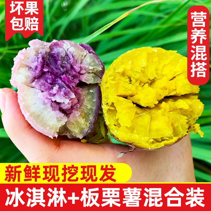 【两种口味】冰淇淋红薯+板栗薯组合装