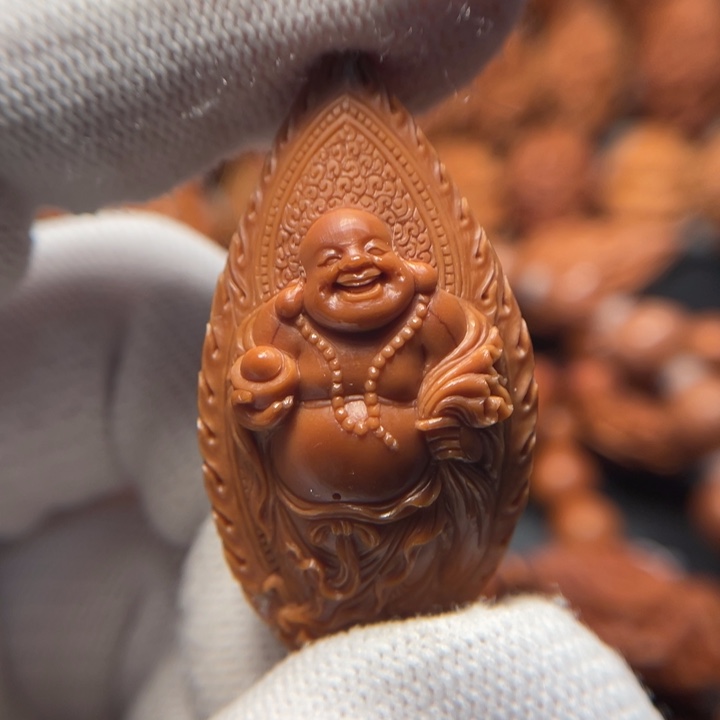 【闪购商品】橄榄核手串/手链顺***，弥勒佛窟