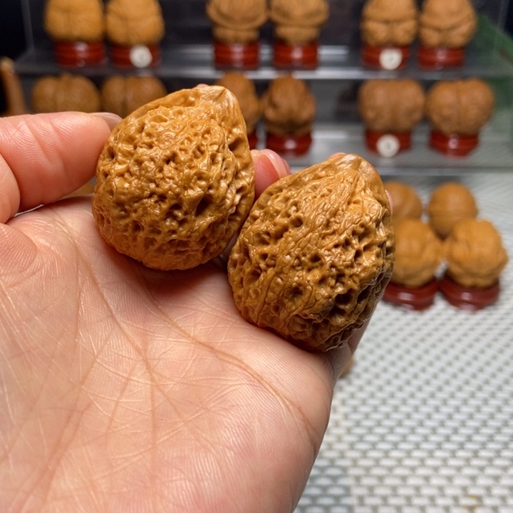 文玩核桃把件20寿星桃元宝