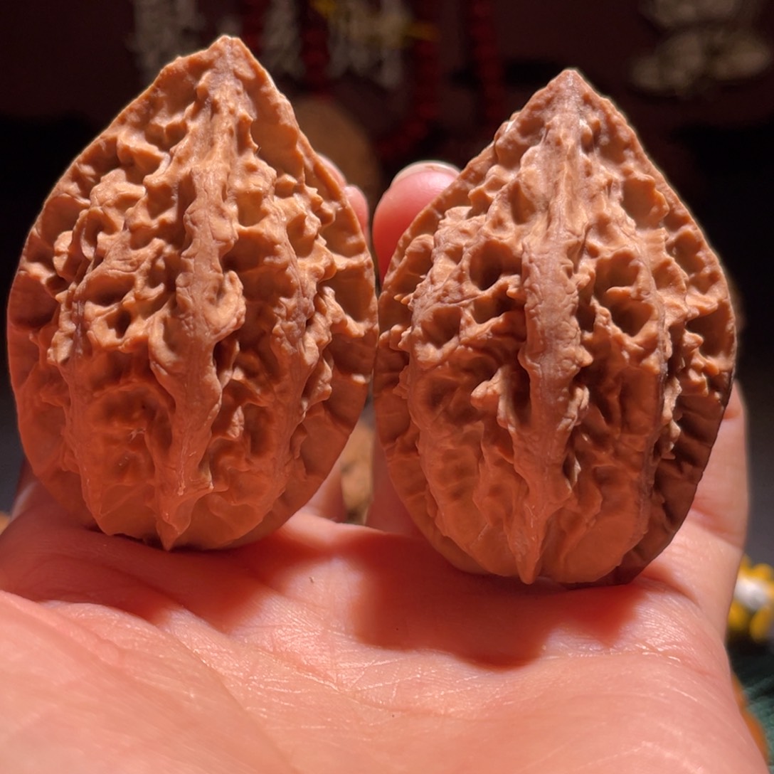 文玩核桃把件凹底龙脊2