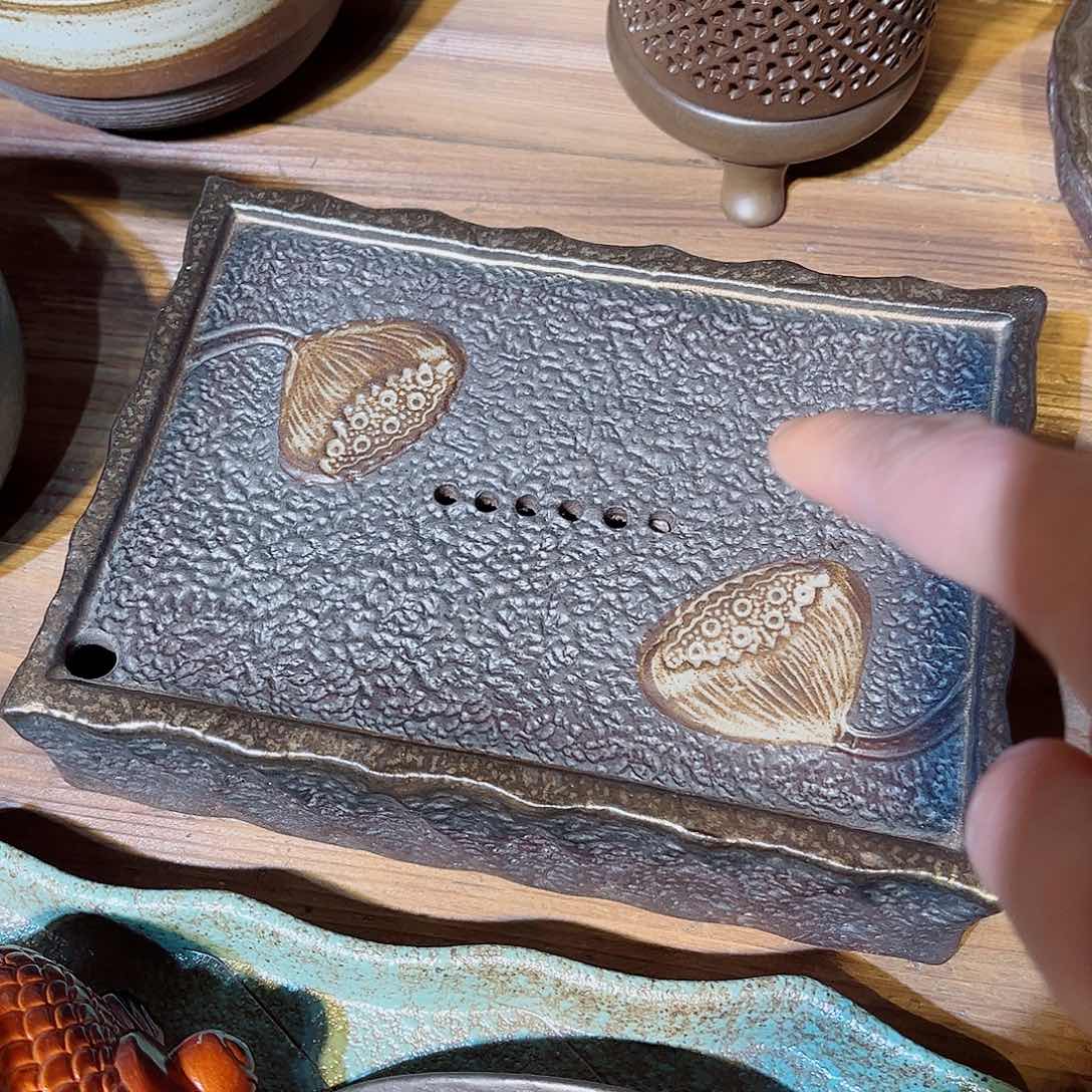 陶瓷香炉茶具摆件