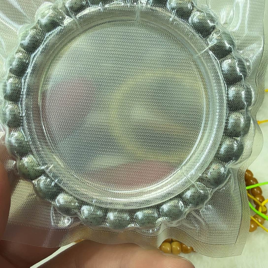 星月菩提手串32入门糯冰绿星月菩提单圈9×8