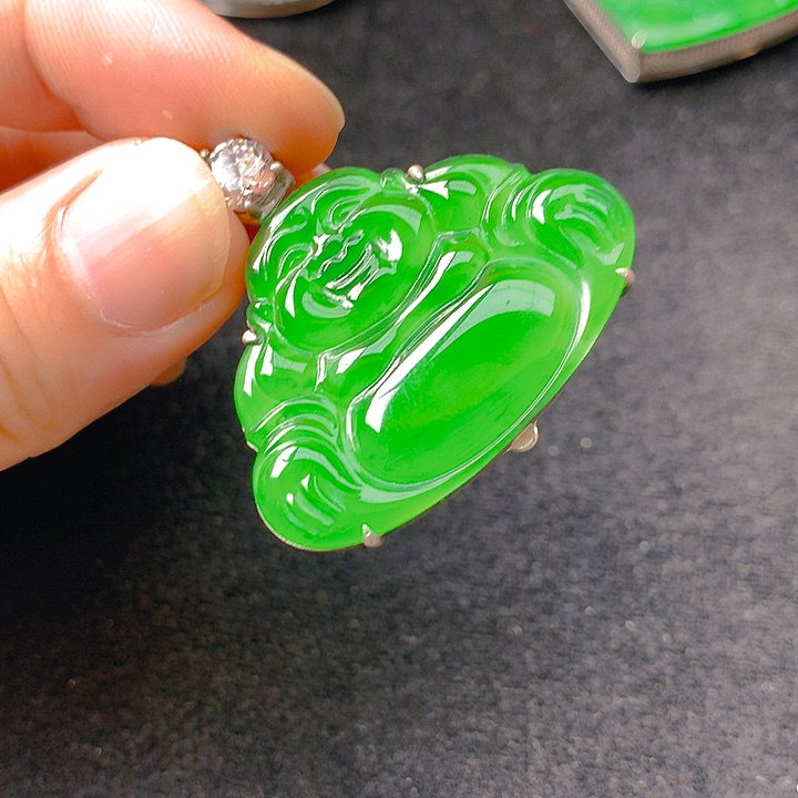 翡翠银S925镶嵌颈饰