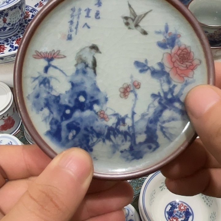 摆件陶景德镇陶瓷祝福你234