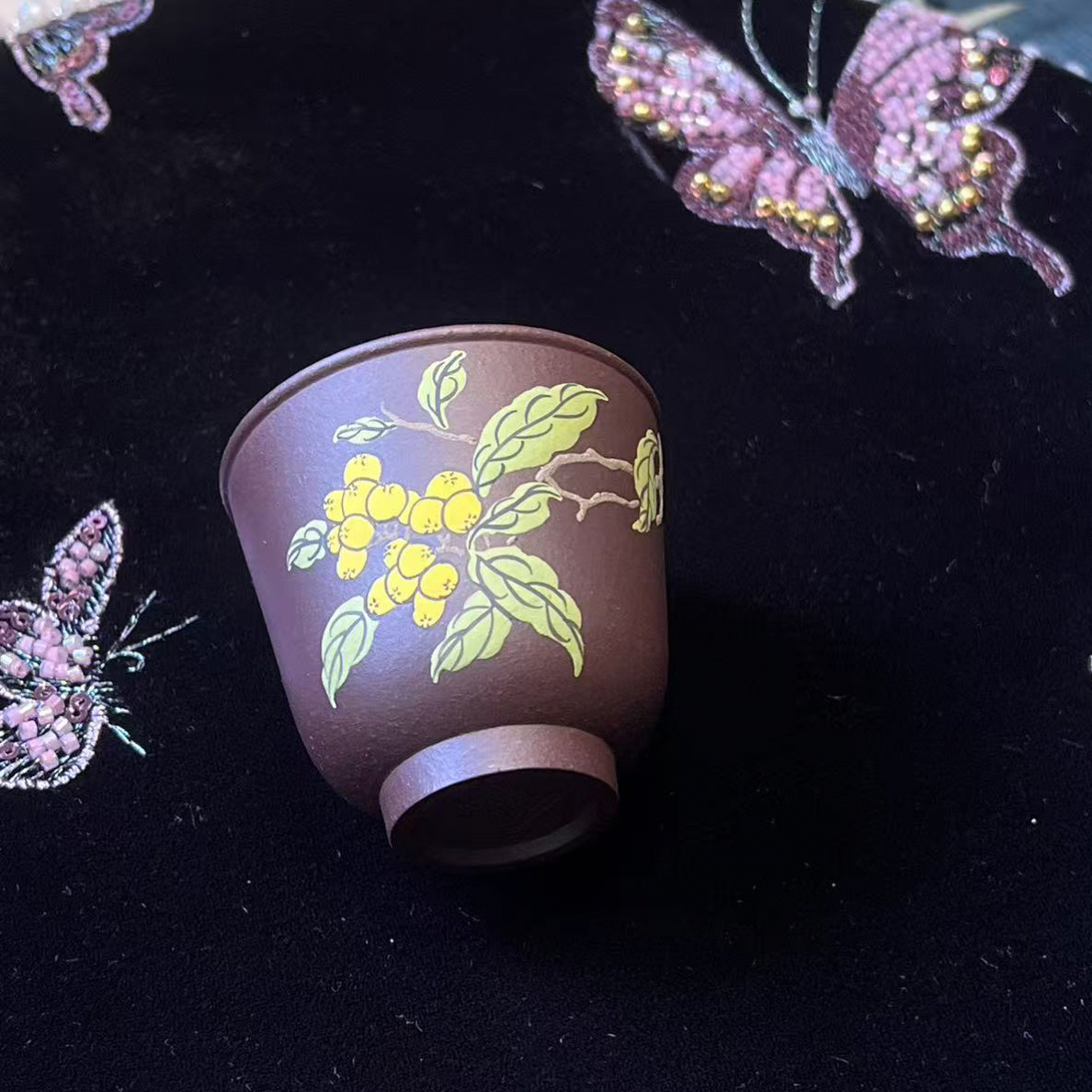 宜兴紫砂主人杯紫泥80cc