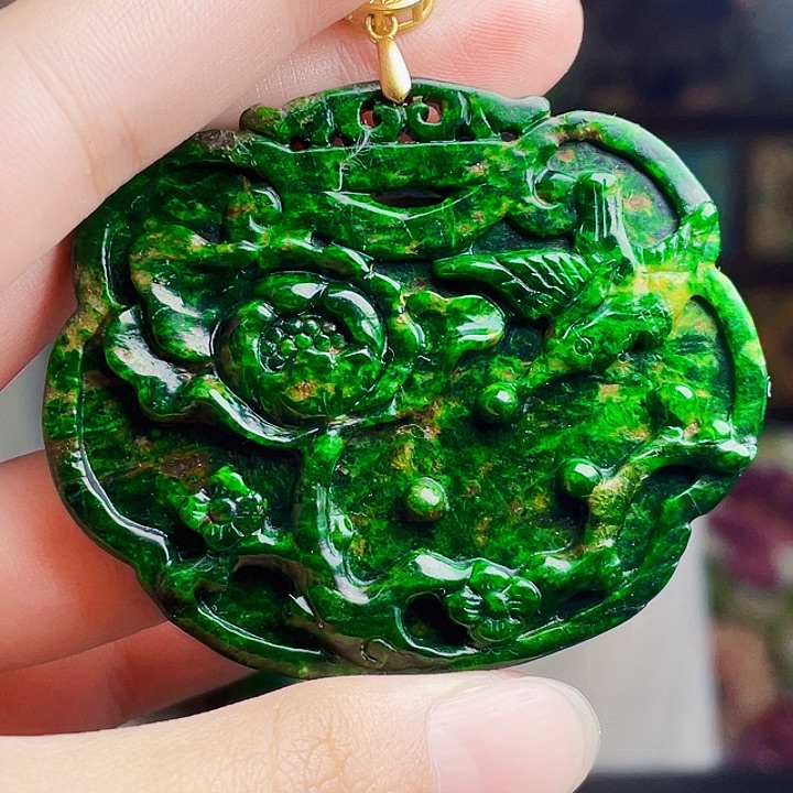 翡翠银S925镶嵌颈饰多样性