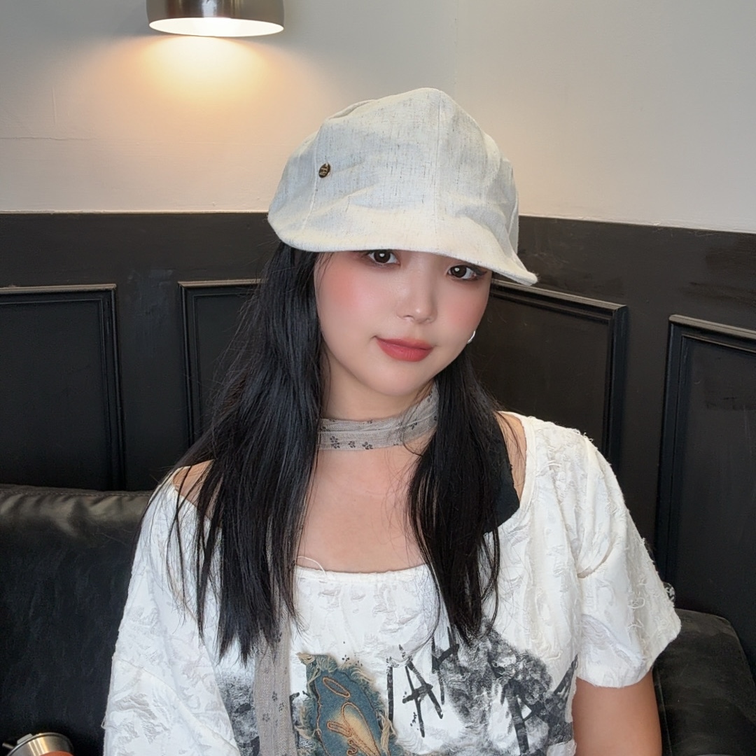 日系文艺亚麻前进帽子女复古百搭贝雷帽报童帽显脸小ins秋冬透气