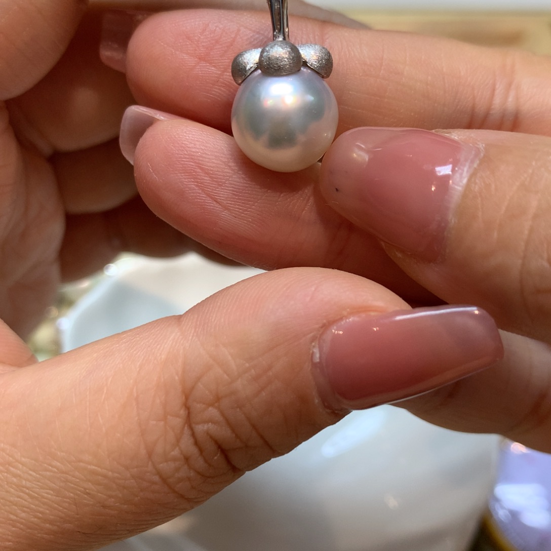 海水珍珠颈饰银S925镶嵌