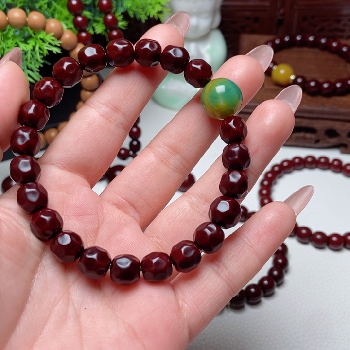 核桃手串/手链卡*米猴头玉华串