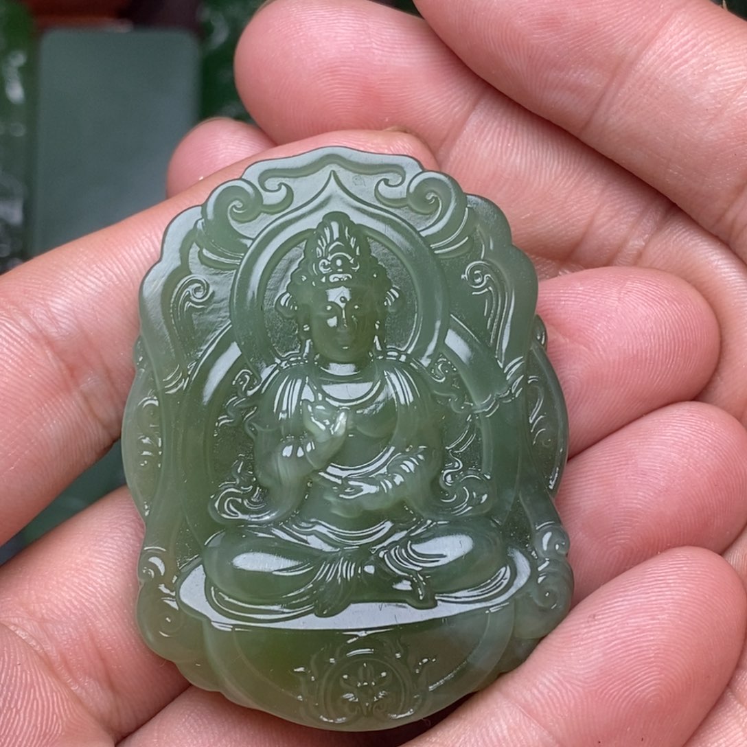未镶嵌和田玉（碧玉）挂件