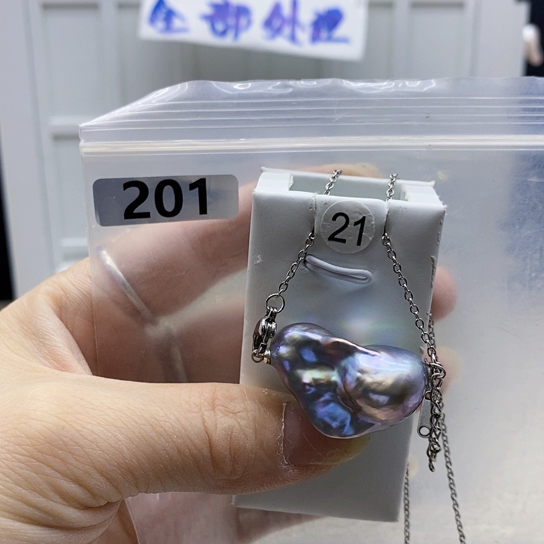 颈饰合金淡水珍珠