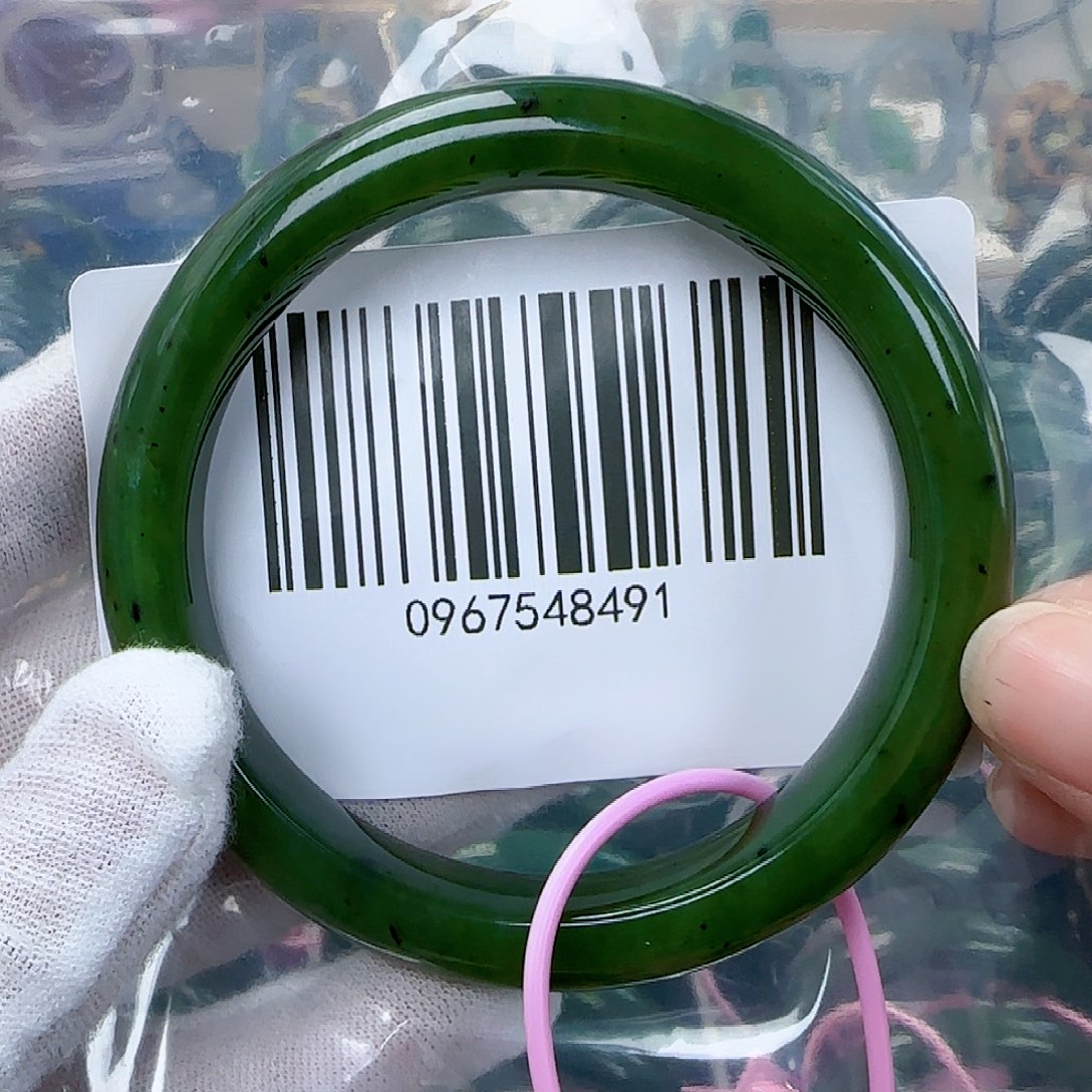 和田玉（碧玉）手镯未镶嵌包容5960