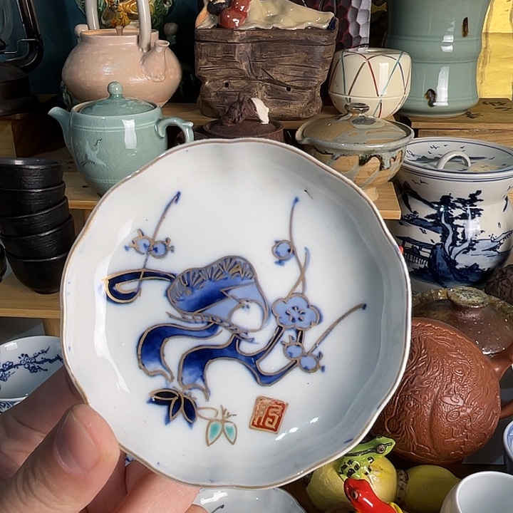 瓷片小盘不不错的好看的