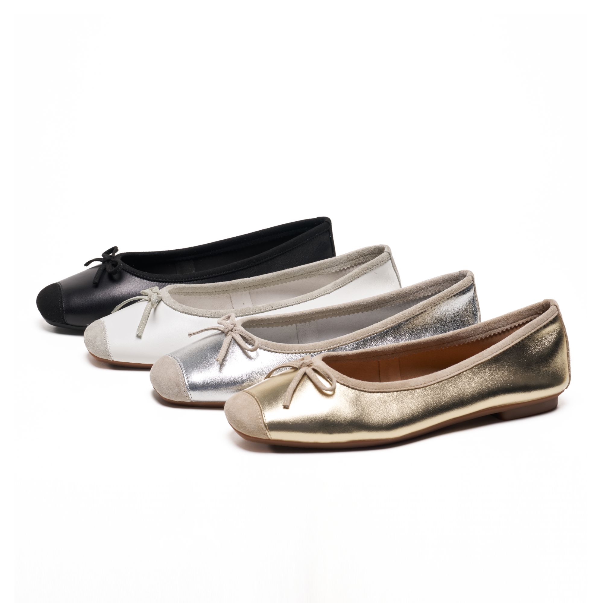 Cuaden Klliatm芭蕾舞软平底鞋女蝴蝶结浅口舒适单鞋