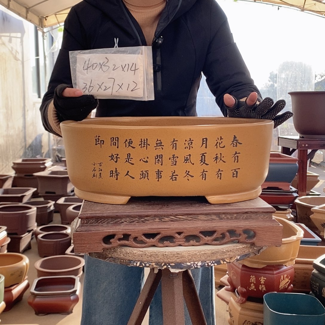 紫砂花盆紫砂花盆