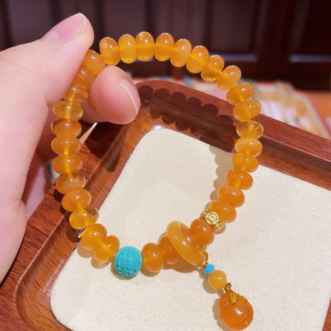 蜜蜡手链未镶嵌手串