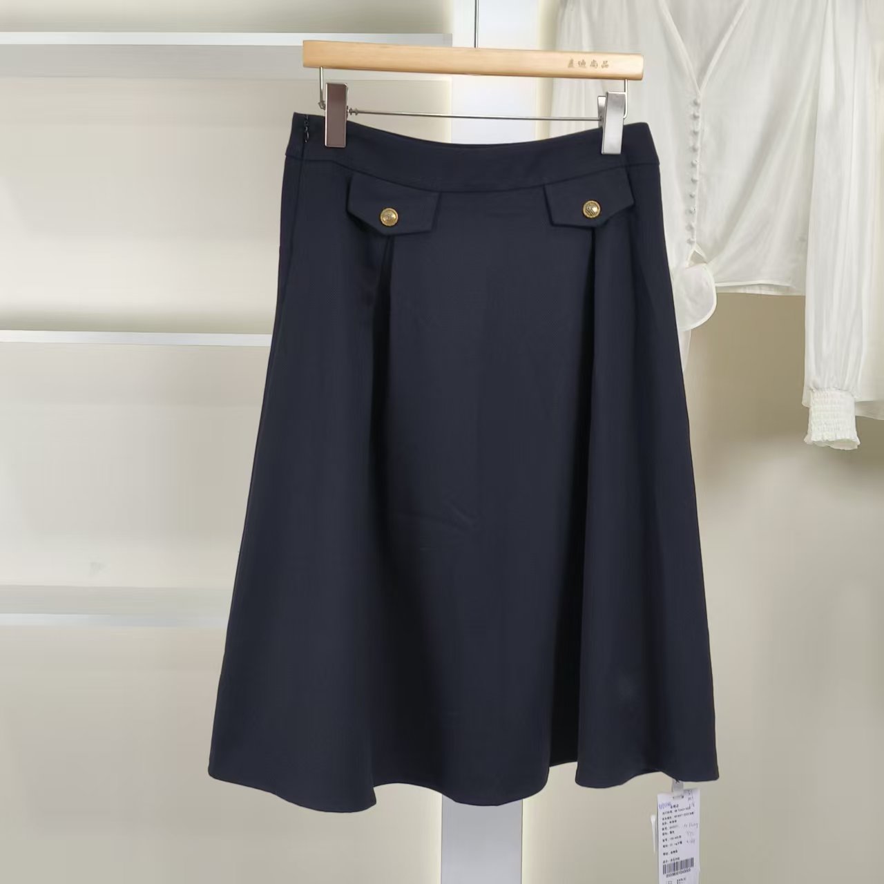 麦迪尚品【夕Y】50910144 春季简约休闲气质半身裙品牌女装