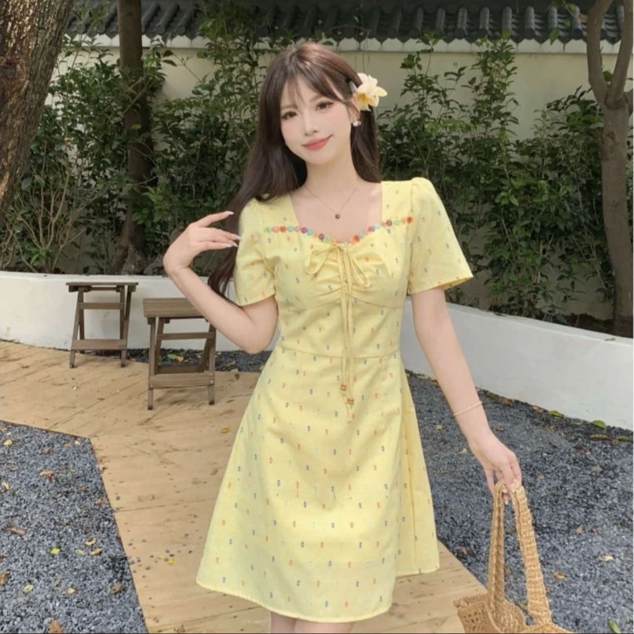 新款夏季云朵棉(带胸垫)短袖套装公主风睡衣女款爆款2025新款