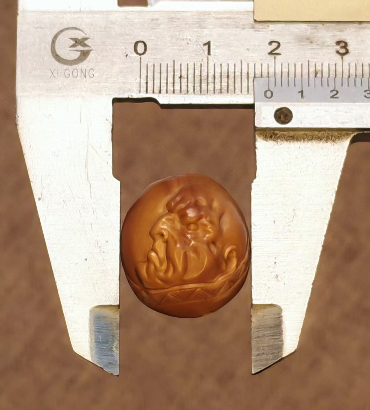 橄榄核恶僧单面款珠1.9放漏