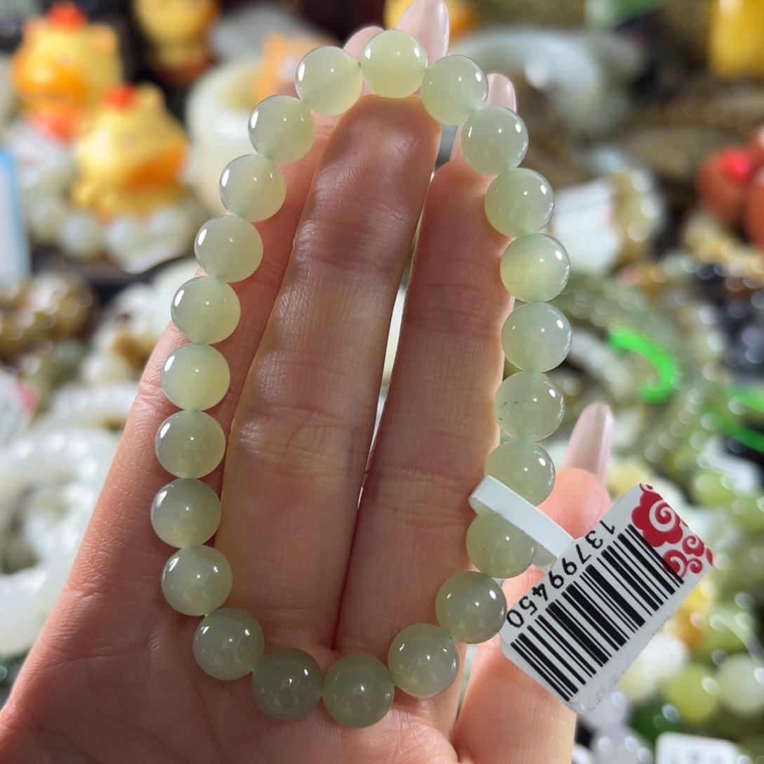 和田玉未镶嵌手串48