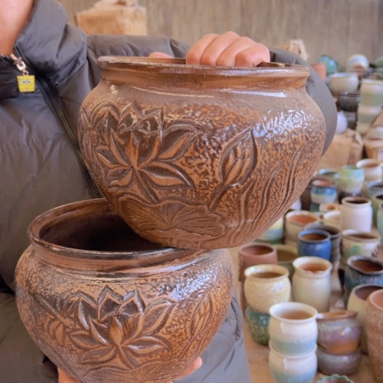 紫砂花盆高17口20————-