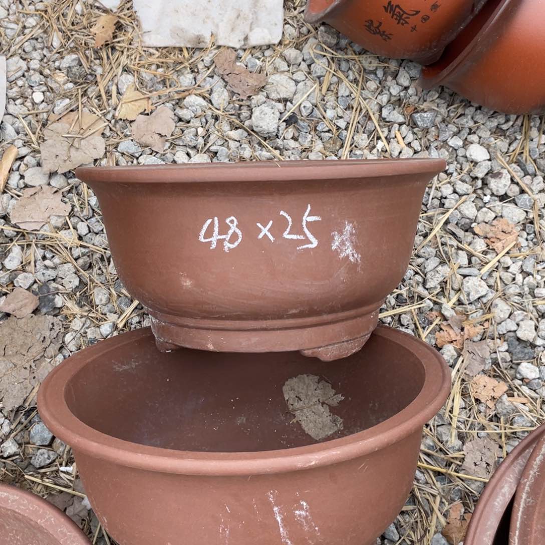 紫砂用****648-25 圆盆 黑➕红 俩支