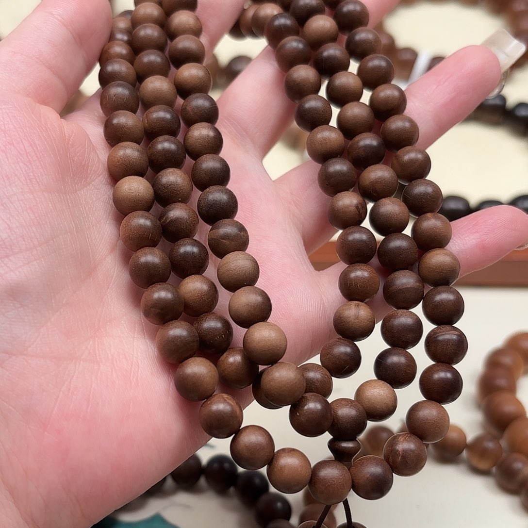 檀香木手串/手链老山檀香08.树心油高品质