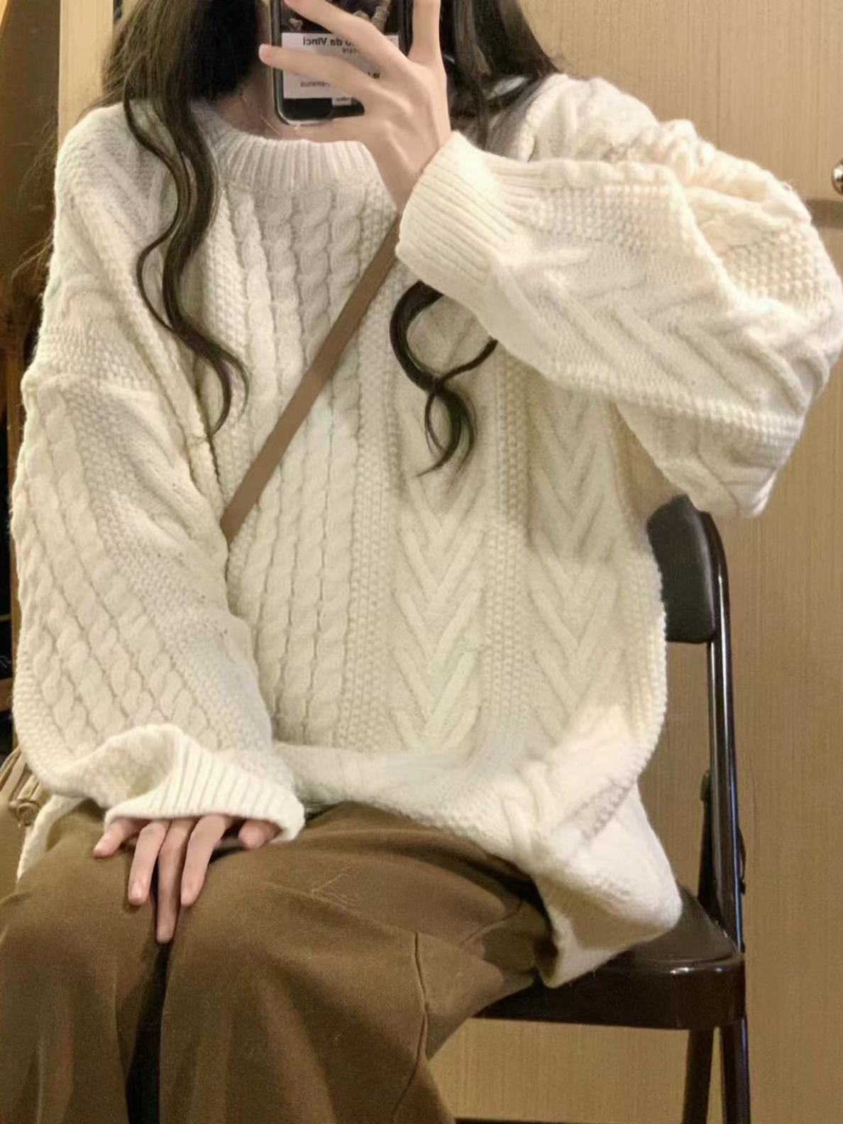 橙子精选秋冬复古韩系外穿毛衣ins针织帽衫开衫百搭休闲抠号直播2