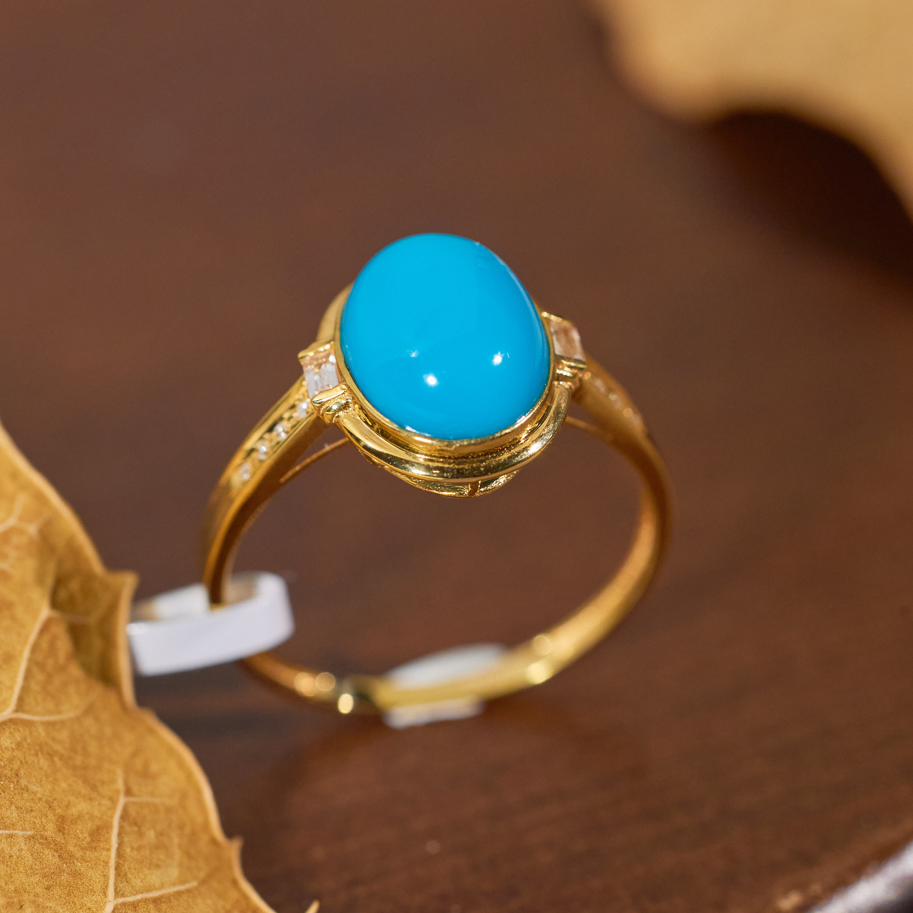 【歪歪】蛋面*美松戒指*18K镶嵌N5376