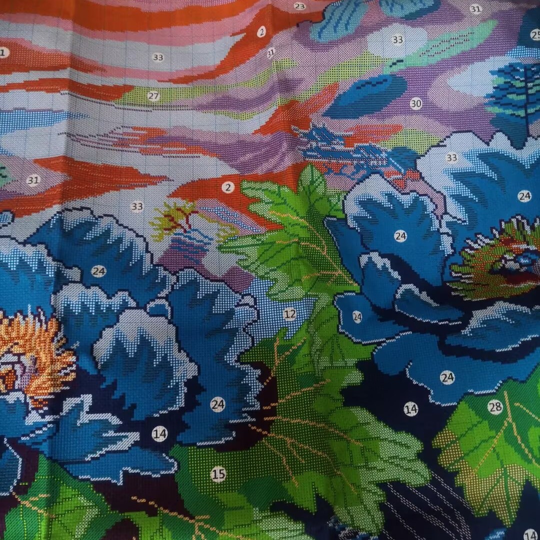 花千树十字绣没绣大格尺寸300x100